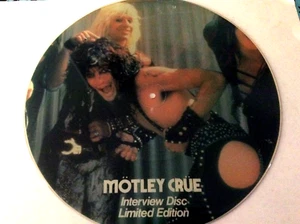 1984 MOTLEY CRUE INTERVIEW ALBUM PICTURE DISC VINYL 12"  RECORD #0303 - Picture 1 of 9