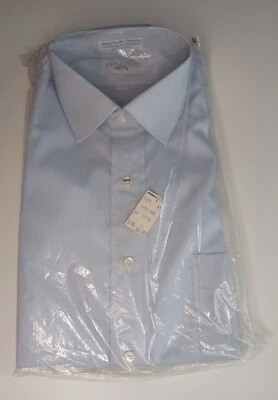 New! Vintage Eagle Button Up Shirt Blue Long Sleeved SIZE 32-33 - Image 1 of 4