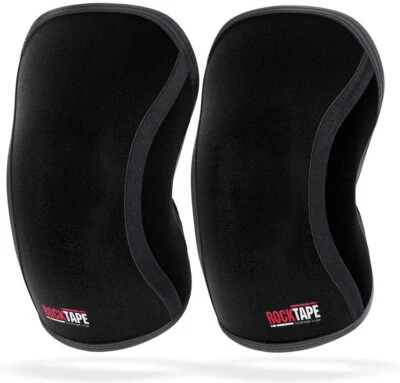 Mangas de soporte a la rodilla RockTape Assassins - Par - 5 mm - Cross Fit - Negro - Imagen 1 de 4