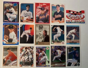 Gregg Olson 15 Card Lot All Different! Rookies Inserts Orioles Braves - Picture 1 of 11