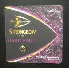 STRONGBOW DARK FRUIT CIDER  Beermat; used for the intended purpose 