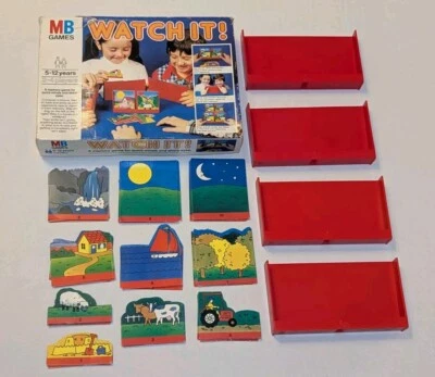 WATCH IT! VINTAGE BOARD GAME BY MB GAMES BOXED & COMPLETE 1978 | PICTURES MEMORY - Image 1 of 4