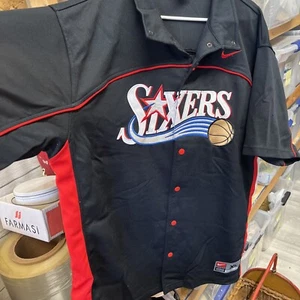 Vintage Nike Philadelphia 76ers Sixers Warm Up Shooting Shirt Jersey NBA Mens XL - Picture 1 of 8