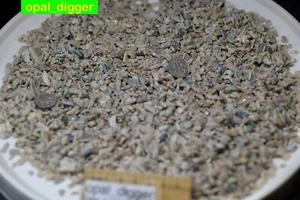 AUSTRALIAN OPAL MIXED FIELDS ROUGH BLACK DARK CRYSTAL COLOR BARS 2460 ct VIDEO - Foto 1 di 18