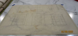 REMINGTON ARMS UMC BRIDGEPORT CT DB POWDER STORAGE BLDG 84BLUEPRINT 1950 22 X 34 - Picture 1 of 10