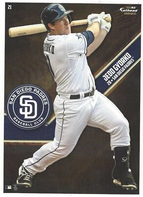 JEDD GYORKO FATHEAD TRADEABLES SAN DIEGO PADRES LOGO REMOVABLE STICKER 2015 #21 - Image 1 of 3