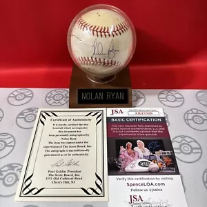 ⚾️ Nolan Ryan Signed Baseball JSA Certification Auto Autograph w/Display Case - Picture 1 of 4
