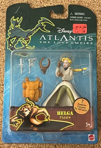 2000 NEW Disney's Atlantis The Lost Empire HELGA Figure w/ accessories Mattel Cover
