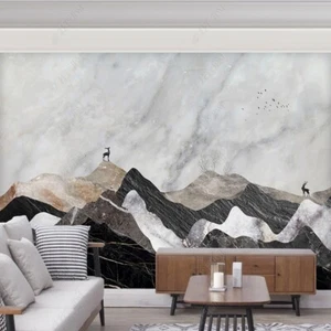 Vlies Fototapete Wandtapete Wandbilder Luxus Marmor Mosaik Landschaft 11890 - Picture 1 of 5