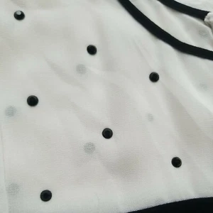 Jasper Conran Christmas Dress Black White Silver Studs Zip Sheer Top Lined UK 10 - Picture 1 of 12