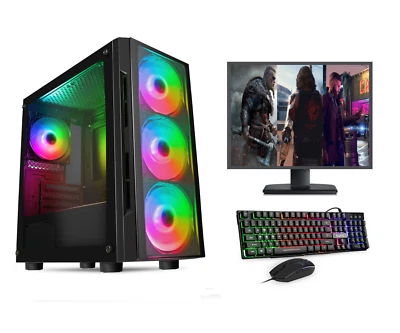 FCS Gaming PC Computer Bundle Intel Core i5 8GB 1TB Window 11 HOME OFFICE - Image 1 of 4