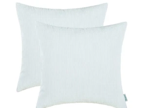 CaliTime 2 Cozy Throw Pillow Covers Cases for Couch Bed Sofa Ultra Soft 18X18  - Picture 1 of 3