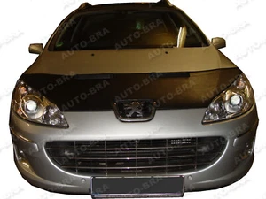 Sujetador capó para Peugeot 407 SW protección contra impactos de piedras capó Tuning máscara delantera - Imagen 1 de 5