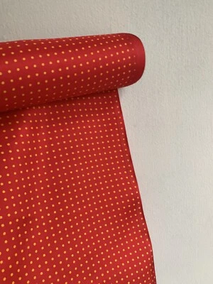 Mezcla de seda?? Corbatas cuadradas de bolsillo de tela etc extremo enrollable lunares rojos 560x100 cm B54 Foto 1 de 4