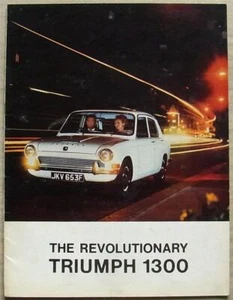 TRIUMPH 1300 & 1300 TC Car Sales Brochure 1967 #371/1167/UK - Picture 1 of 4