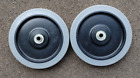 Pair of 8-inch Non-marking Rubber on Resin Wheels for Portable Carpet Extractor
