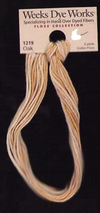 Weeks Dye Works Floss Collection 1219 OAK TAN 5 yds Cross Stitch Needlepoint - Picture 1 of 2