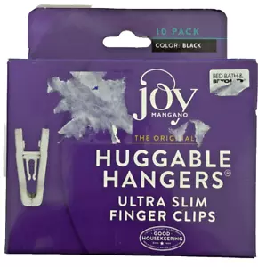 Lot of 2 Joy Mangano Original Huggable Hangers Ultra Slim Finger Clips 10pc/Box - Picture 1 of 9