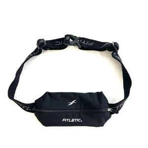 Fitletic verstellbarer Riemen durchgehender Reißverschluss Taillenpackung schwarz Einheitsgröße - Bild 1 von 7