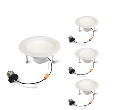 Bulbrite 862653 4 pulgadas 3000K Nueva Construcción o Remodelación LED Integrado Empotrado Foto 1 de 4