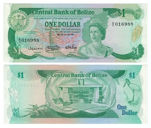 Belize 1 Dollar (1.7.1983) - QEII/Clock Tower/p43a, B204a UNC - Picture 1 of 3