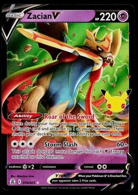 Zacian V 016/025 Celebrations Ultra Rare - Image 1 of 2