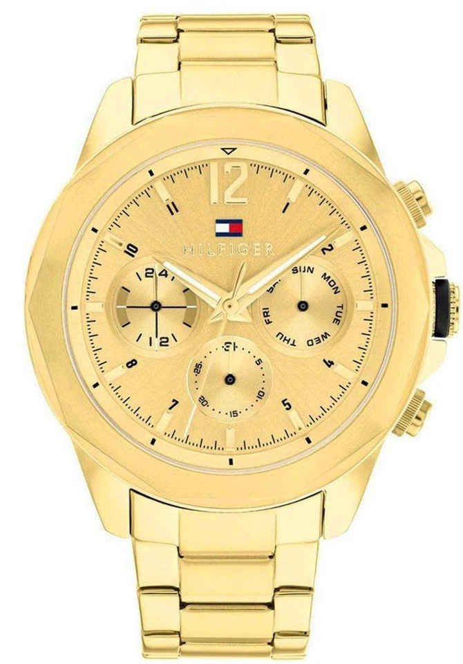 Tommy Hilfiger 1792060 Men's Gold-Tone Multifunction Analog Watch Metal Bracelet - Image 1 of 1