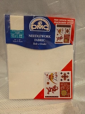 DMC Needlework Fabric 14”x18" Winter White  - Image 1 of 2