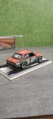 Lápiz dibujado a mano personalizado Hot Wheels carreras raro evento exclusivo Datsun 510 BRE Foto 1 de 4