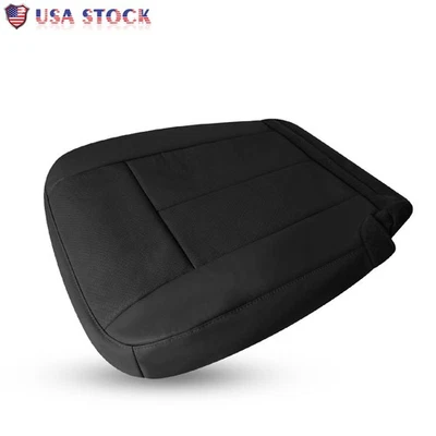 For 2015-2017 Ford Expedition Left Driver Bottom Leather Seat Cover Ebony Black - Image 1 of 4