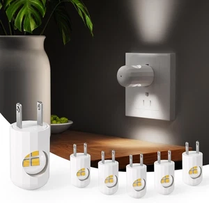 6 Pack GEPLAD LED Night Light Plug-in Wall Outlet 5000K Daylight Ambient Lightin - Picture 1 of 5