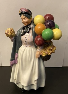 Vintage Royal Doulton Figurine Biddy Pennyfarthing Balloon Seller HN 1848 - Image 1 of 4