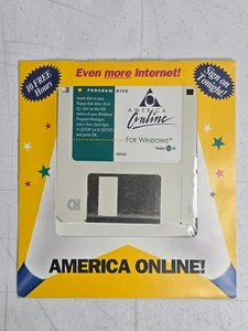 AOL America Online Version 2.0 MI Floppy Disk 10 Free Hours Sealed 1995 Rare - Picture 1 of 5