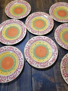 Target Home American Simplicity Villa Stoneware Dinner Plates 11.25" Summer Fall - Picture 1 of 11