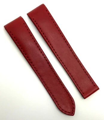 Cartier 18mm x 16mm Red Calfskin Leather Watch Strap KD35FAJL New Authentic OEM - Image 1 of 4