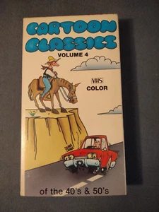 CARTOON CLASSICS of the 40's & 50's Volume 4 Pre-Owned VHS Tape 1985 - Imagen 1 de 4