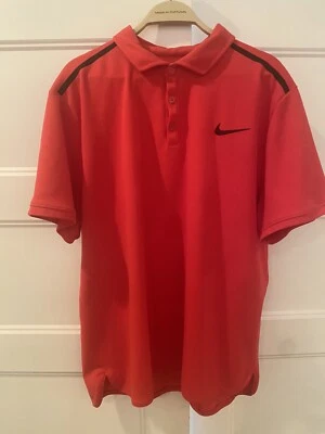 Camisa de tenis Nike para hombre talla XL Dri-Fit Court Dry Advantage roja/negra 894856-653 Foto 1 de 4