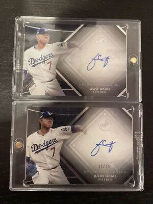 2 Julio Urías 2017 Topps Diamond Icons Autograph /25 - Image 1 of 2