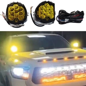 LED Yellow Led Light on Front Pillar A Pillar Fits on Tundra 2014-2021 2PCS - Picture 1 of 7