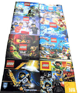 LEGO Kataloge Jahre 2013-2016, 8 Stück, 2013, 2014, 2015, 2016, NEU