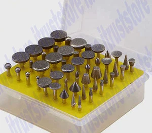 50 piezas vástago 1/8 in lima de diamante rebaba detalle broca herramienta giratoria punto cono - Imagen 1 de 3