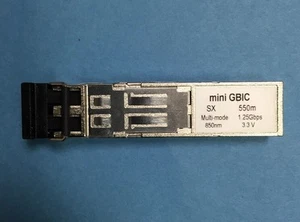 mini GBIC SX 550m Multi-mode 1.25Gbps 850nm 3.3 V Transceiver - Picture 1 of 4