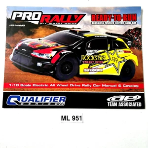 Team Associated Pro Rally 4WD Manual Parts Listing Exploded View OZRC ML951 - Picture 1 of 2