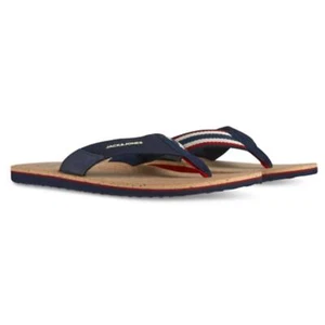 NEE jack & jones Ritchie cork sandal flip flops size 9 navy blazer - Picture 1 of 5