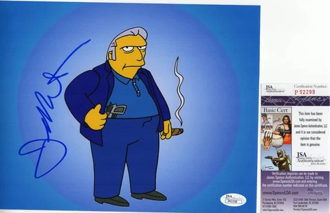 Joe Mantegna Signed 8x10 Photo w/ JSA COA #P92298 The Simpsons Fat Tony Cover