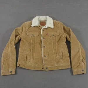 Levis Cord Type lll Jacke Damen Größe M mittelblau Trucker Sherpa gefüttert - Bild 1 von 16
