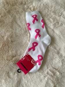 *** 1 Paar Everbright PINKE Damensocken Brustkrebsbewusstsein 9-11 *** - Bild 1 von 5