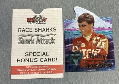 1997 Wheels Race Sharks Shark Attack Jumbo #SA7 Michael Waltrip !!! - Image 1 of 2