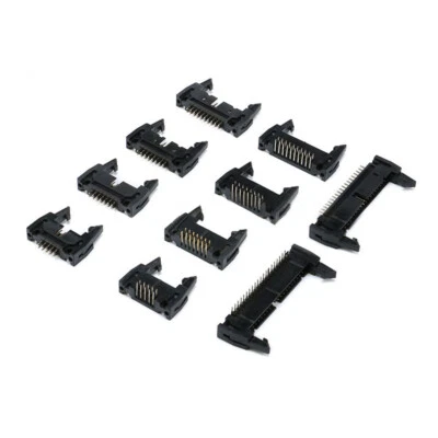 DC2 IDC Connectors 10P 14P 16P 20P 26P 30P 40P 50P Straight Pin/Right Angle Pin - Image 1 of 4
