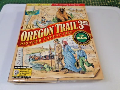 THE OREGON TRAIL PIONEER ADVENTURES 3RD EDITION - (PC, 1997) - BIG BOX - NEW - Image 1 of 4